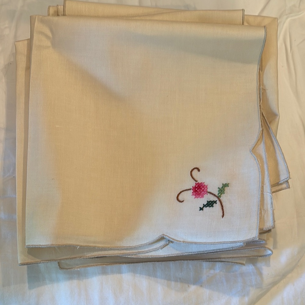 Embroidered Napkins - NEW